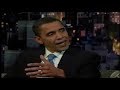Barack Obama on David Letterman