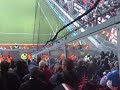 Fc twente - Feyenoord het uitvak met vuurwerkgeluiden