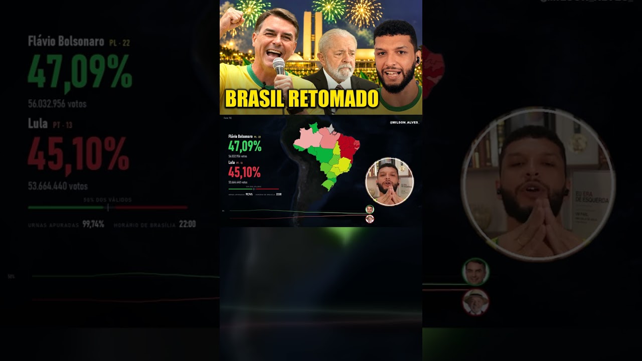 A noite que o Brasil VOLTOU: Flávio VENCE o 1º TURNO