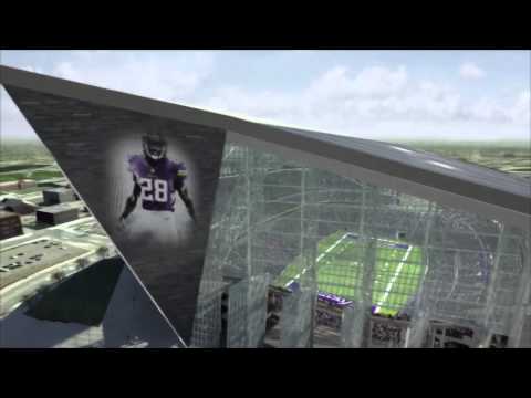 Check out new MN Vikings stadium!! **video**