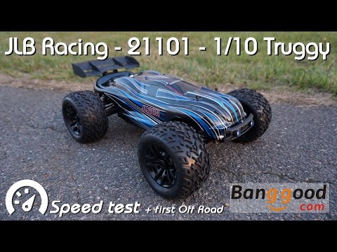 JLB Racing 21101 1/10 Truggy - speed test