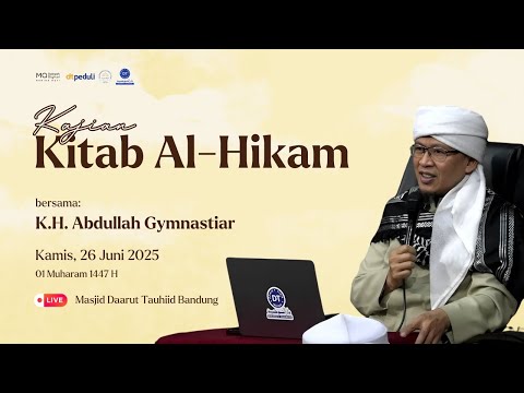 🛑LIVE Kajian Kitab Al Hikam dari Masjid Daarut Tauhiid Bandung | 26/06/2025
