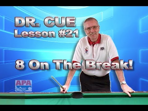 how to sink eight ball on a break