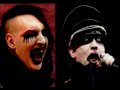 marilyn manson burning flag