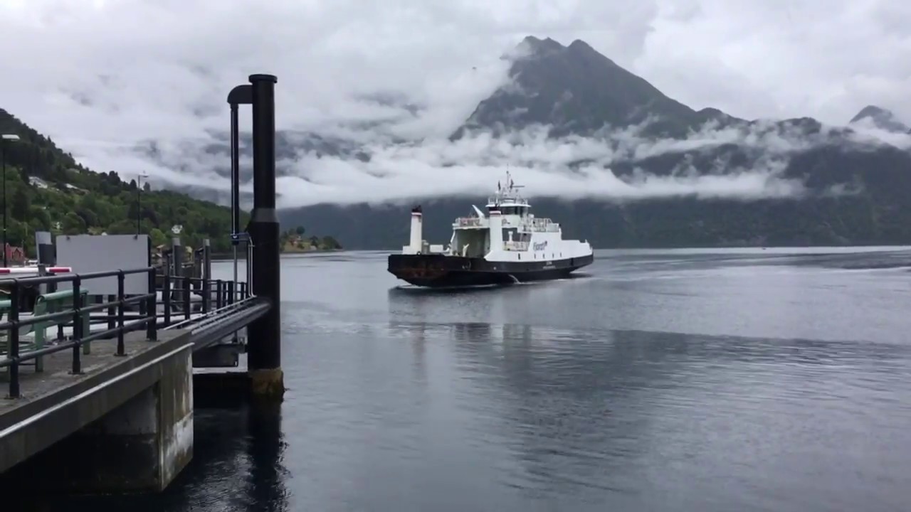 Waving hello to the Sæbø to Leknes ferry crossing Hjørunfjorden. Hyperlapse on iPhone SE.