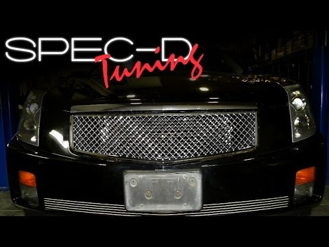 SPECDTUNING INSTALLATION VIDEO: 2003-2006 CADILLAC CTS FRONT  HONEYCOME MESH GRILLE