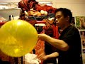 16\" Yellow Qualatex Balloon Inflation with Hand Pump