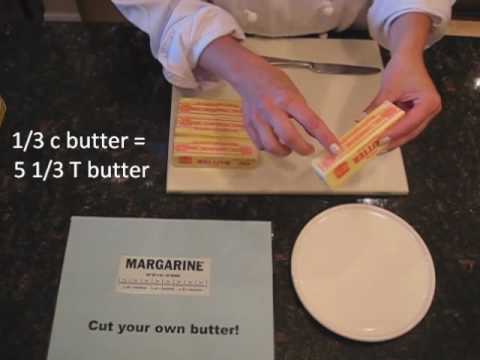 how to measure butter