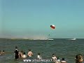 Hovering Harrier Pilot Ejects over Water off Beach