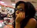 Liynaa singing for the Steak and shake guy