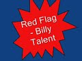 red flag   billy talent