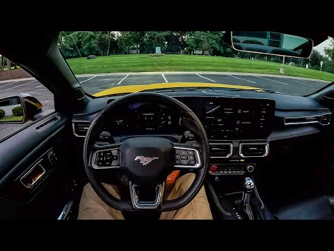 2024 Ford Mustang Ecoboost Premium - POV Evening Drive (Binaural Audio)