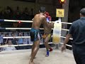 Cyrus Washington (Tiger Muay Thai) scores 1st round knee strike KO @ Patong Stadium