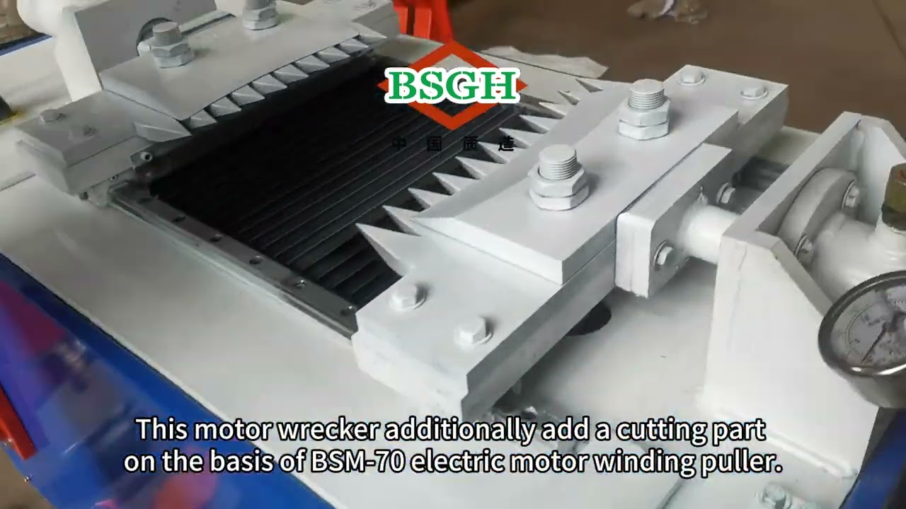 Motorstator-Recyclingmaschine eines malaysischen Kunden | 40~200MM Elektromotor-Wicklungsabzieher
