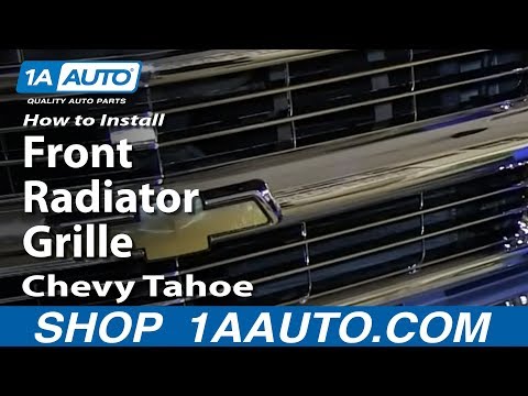 How To Install Replace Front Radiator Grille 1996-99 Chevy Tahoe C1500 K1500
