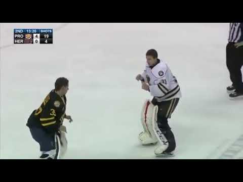 Jordan Binnington Fights Pheonix Copley