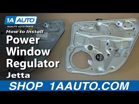 How To Install Replace Rear Power Window Regulator 1999-05 VW Volkswagen Jetta
