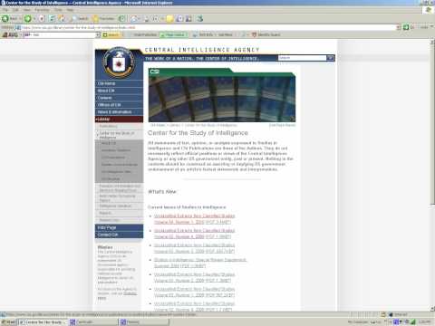 CIA Factbook - CIA World factbook tutorial using camstudio.