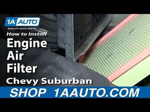 How To Install Replace Engine Air Filter 2000-06 Chevy Suburban GMC Yukon