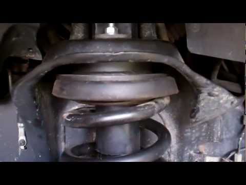 Installing a 2″ front suspension lift on a Dodge 3500