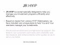JR-HYIP Scripts JR-HYIP Scripts