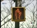 Waterloo Ontario Crossing Sign Gives Middle Finger
