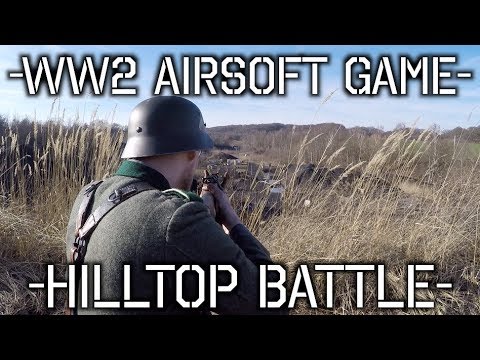WWII Airsoft - Hilltop battle - Painfull sniper shot hit me