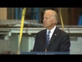 Vice President Joe Biden fires up the crowd in Youngstown, Ohio by declaring that Mitt Romney is out of touch.