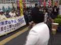4/16 「後期高齢者医療制度の中止・廃止を」衆院会館前集会 高橋議員があいさつ