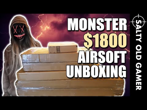 Monster $1800 Airsoft Unboxing! Biggest Yet! | SaltyOldGamer Airsoft Special