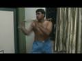 workout with elastic tubes