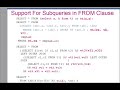 Part1 - Informix Dynamic Server v11 - New SQL Features