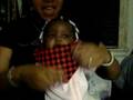 my lil sis giggin lol