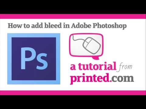 how to make bleed in photoshop