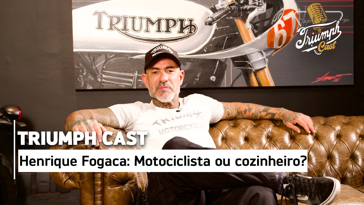 De chef a motociclista, a história de Fogaça com a Triumph