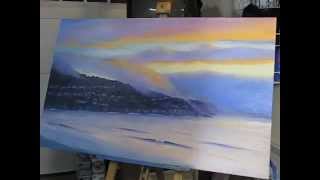 Speed Painting California Sunset Palos Verdes