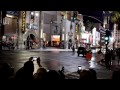 film crew shooting iron man on hollywood blvd