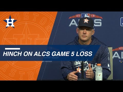 Video: ALCS Gm5: AJ Hinch on season ending loss in Game 5