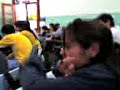 Wan e Aline durmindo em aula