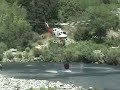 CDF HELICOPTER WATER PICK UP FROM RIVER