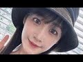 上原わかな、美くびれあらわにミニ丈トップス×デニムで超キュート　「ポニーテールもしてみた」