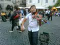 violinista tzigano a Campo dei Fiori violinista tzigano a Campo dei Fiori