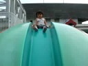 playing on a slide