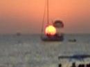 sun settin over ibiza whilst drinkin mojitos in cafe mambo
