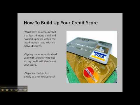 how to build up credit