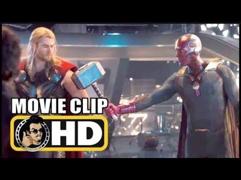 Vision Lifts Thor's Hammer - Creating Vision - Avengers Age of Ultron (2015) Movie Clip 4K