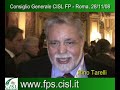 Saluti di Rino Tarelli - Consiglio Generale CISL FP 28/11/08