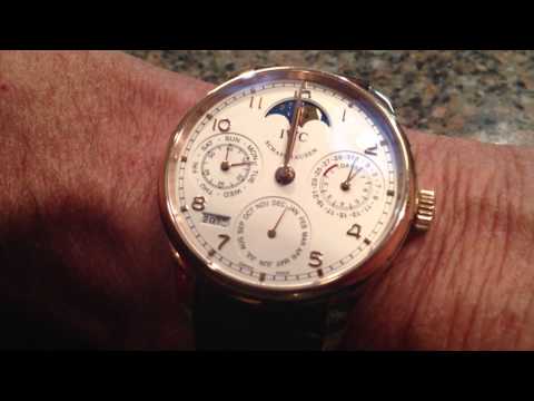 iwc portugieser - Month, date, day and year all changing simultaneously from 2012 to 2013.