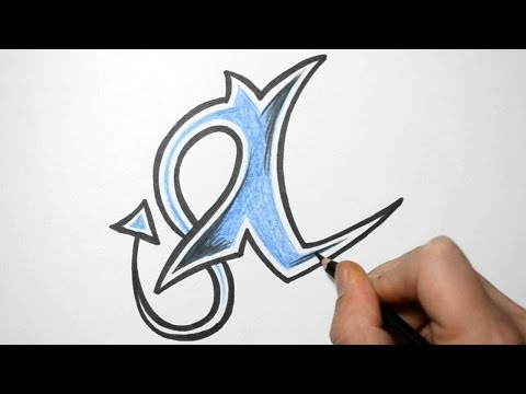 how to draw letter n in graffiti