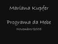 Mariana Kupfer na Hebe! Divulgação da Playboy